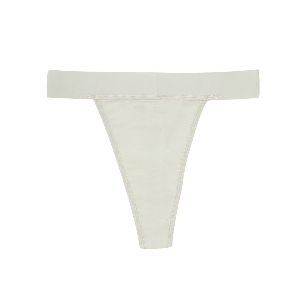 Mid-Waist Sexy Invisible All-Season Cotton T-String Panties