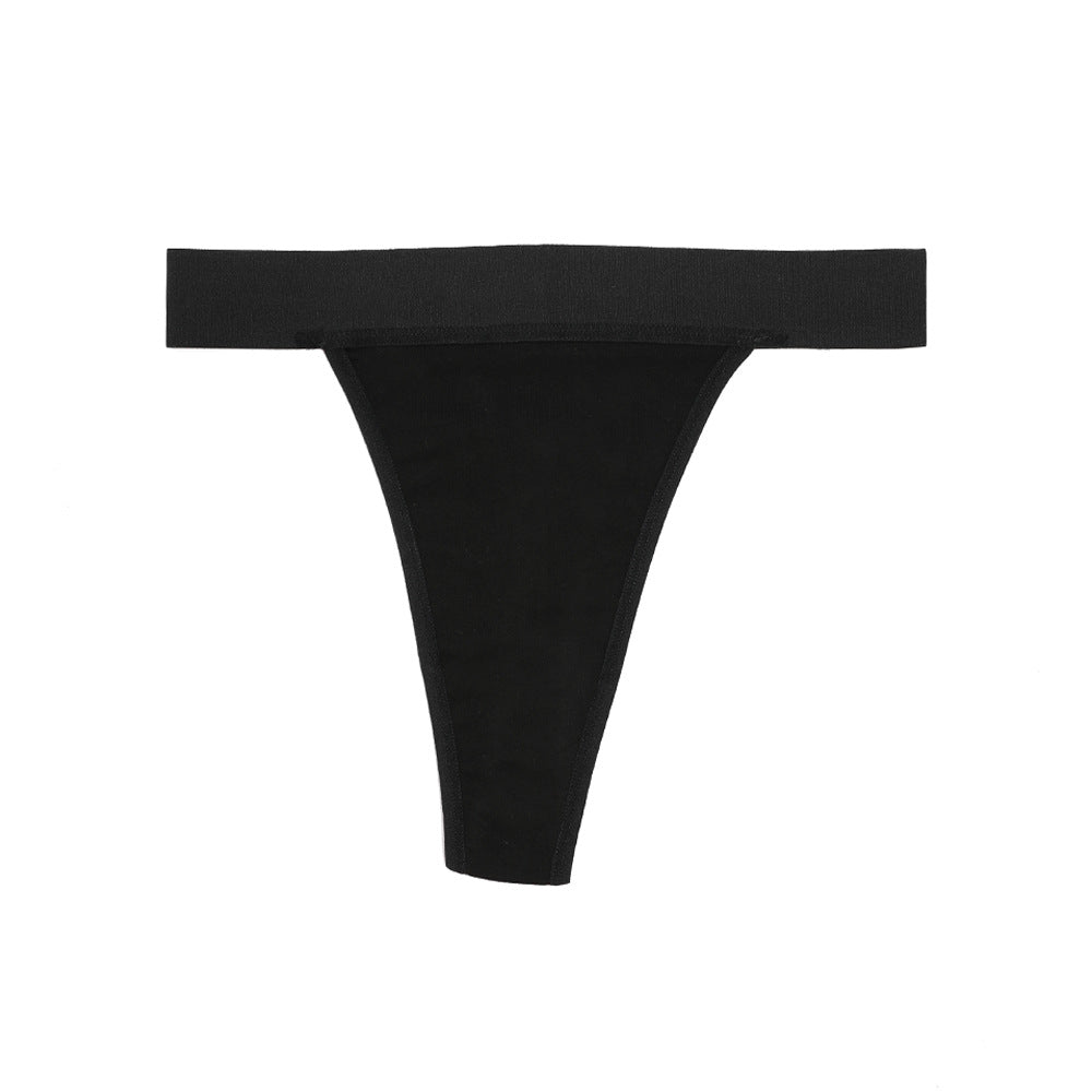 Mid-Waist Sexy Invisible All-Season Cotton T-String Panties