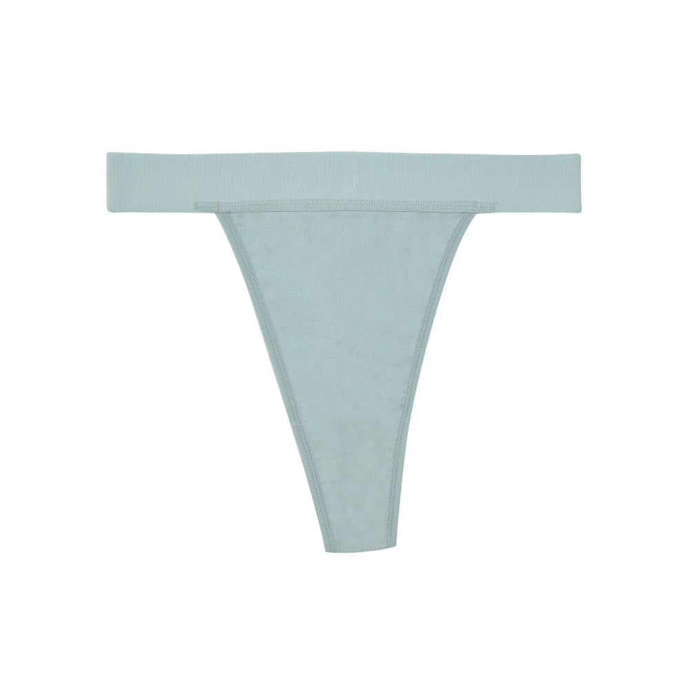 Mid-Waist Sexy Invisible All-Season Cotton T-String Panties