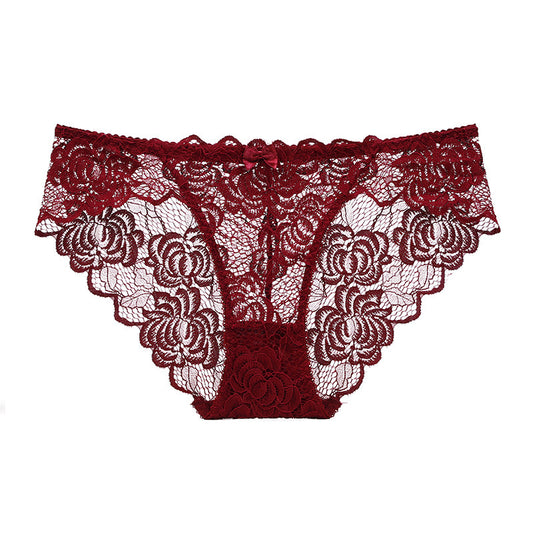 Sexy Ultra-thin See-through Lace Triangle Panties
