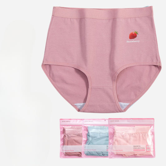 High Waisted Cotton Plus Size Panties