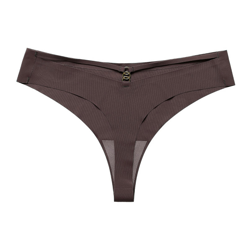 Sexy T Pants Seamless Ice Silk One Piece Sports Yoga Panties