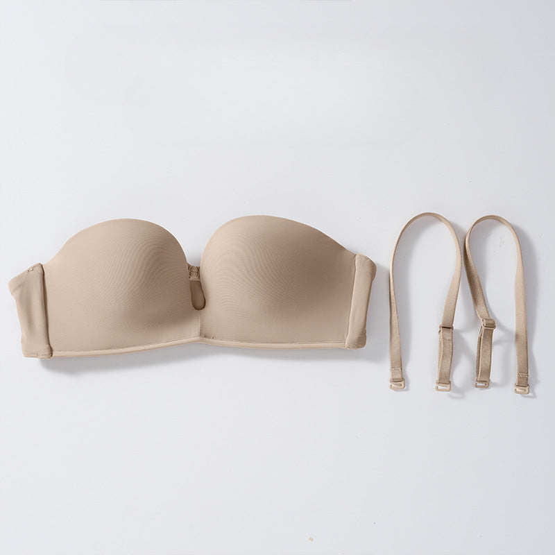 Comfortable Bandeau Bra with Soft Underwire