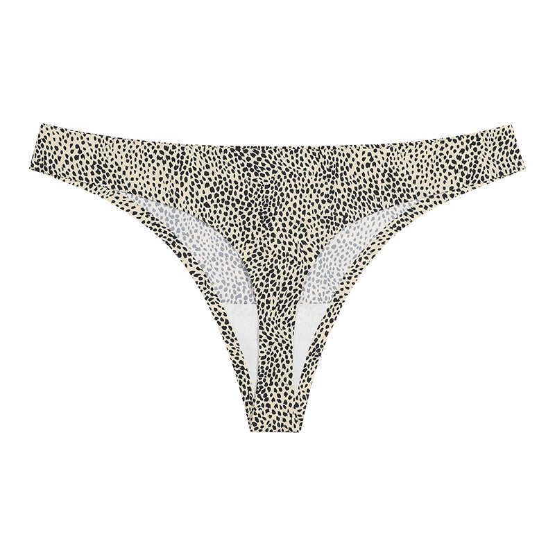 Sexy Leopard Print Thong Low Waist Breathable Cotton Panties