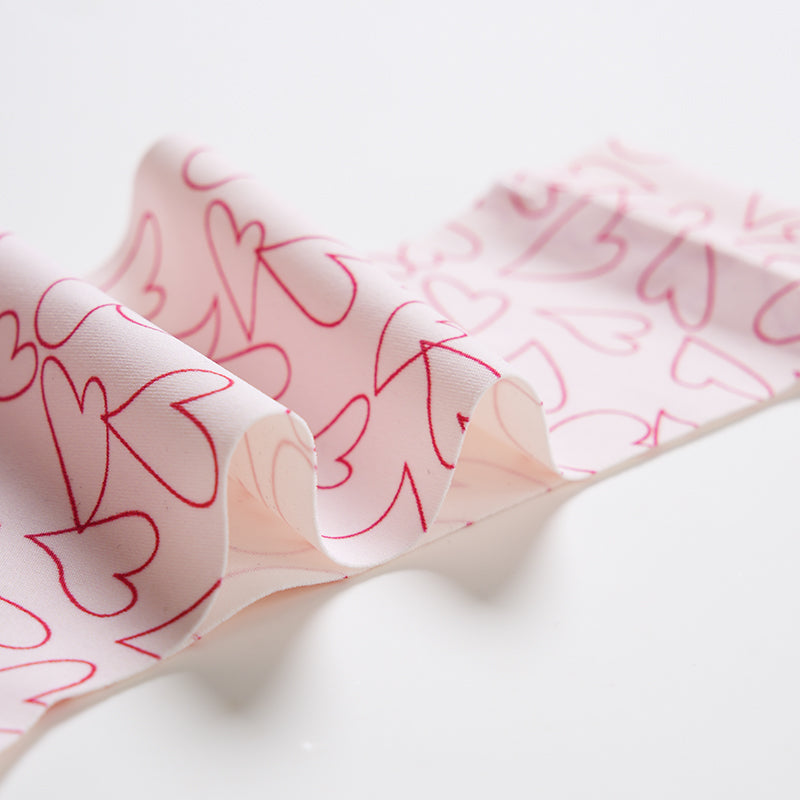 Chic Heartline Print Low-Rise T-Back Thong Panties