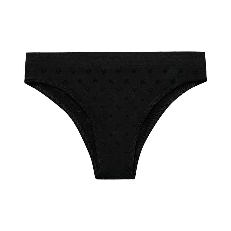 Printed Design Seamless Skin Friendly Triangles Low Rise Panties