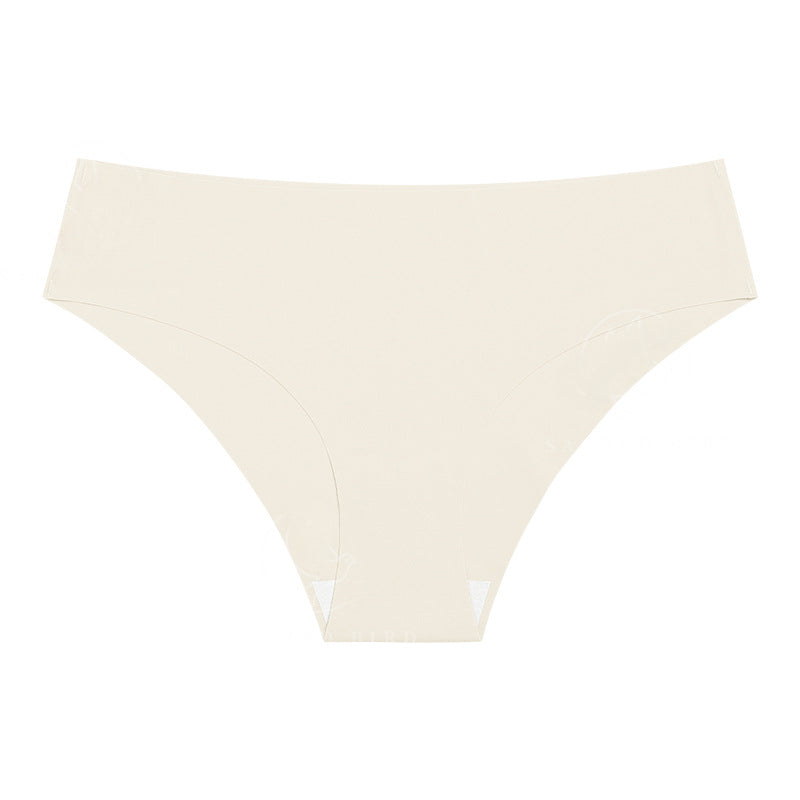 Low-rise Large Size One-piece Cotton Triangle Panties