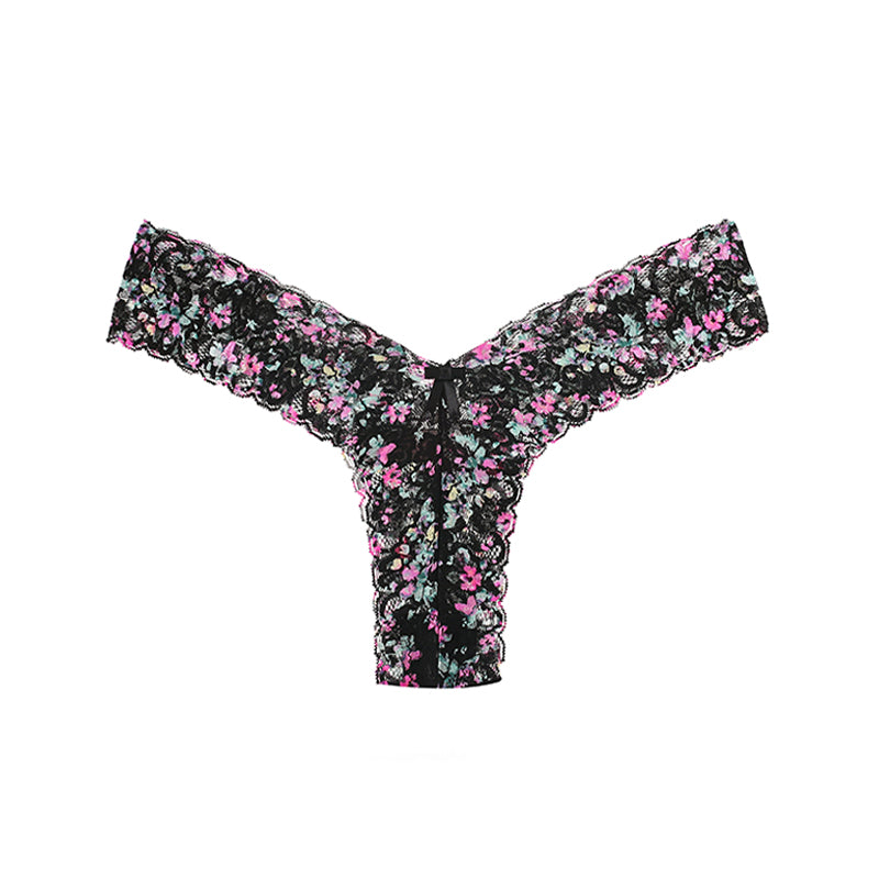 Low Waist Women Floral Lace Sexy Seamless Thong Panties