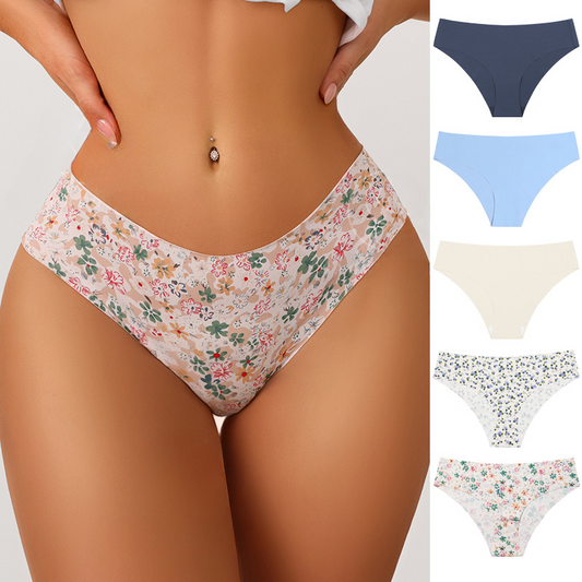 Low-rise Large Size One-piece Cotton Triangle Panties