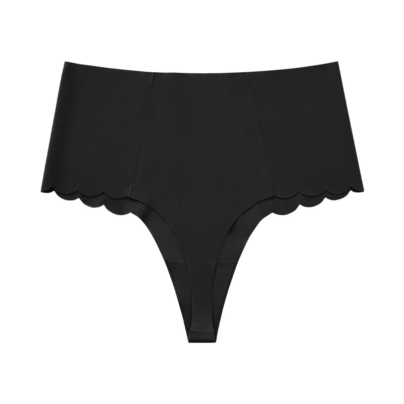 Seamless Wave Edge Invisible Yoga Panties Thong