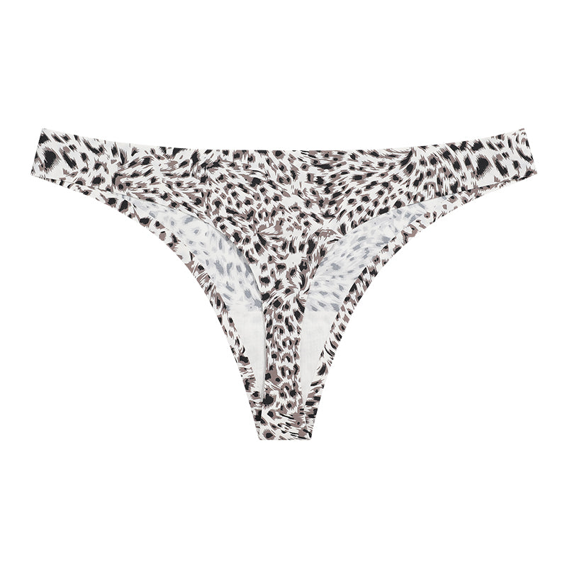 Sexy Leopard Print Thong Low Waist Breathable Cotton Panties