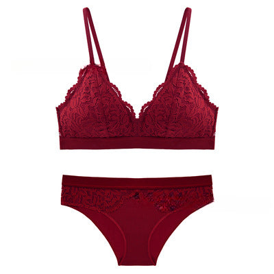 Sexy Lace French Bra Set