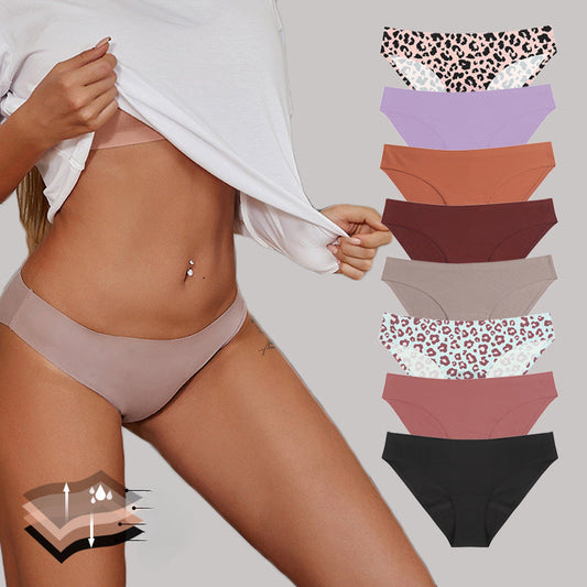 Stylish Leopard Print Low-Rise Physiological Panties