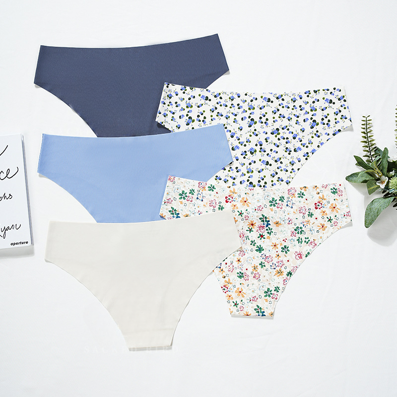 Low-rise Large Size One-piece Cotton Triangle Panties