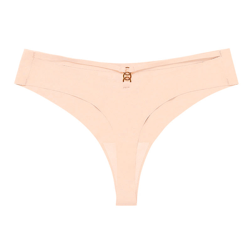 Sexy T Pants Seamless Ice Silk One Piece Sports Yoga Panties