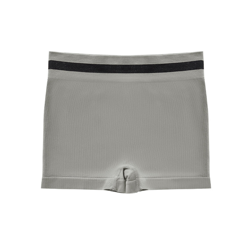 Colorblocking Seamless Thin Flat Pants High Waist Anti-Glare Panties