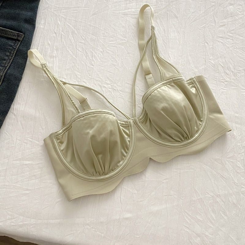 Sweet Ultra-thin Ruffle Bra Set