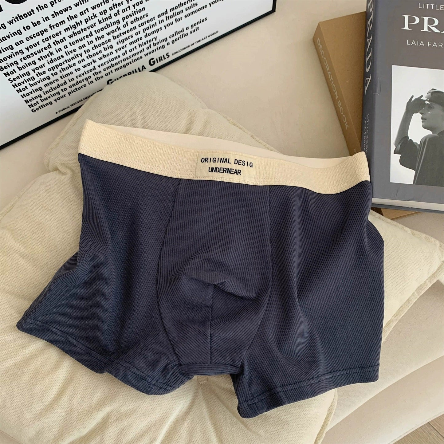 Men’s Ribbed Cotton Stylish Comfort for Everyday Wear Boxer Panties
