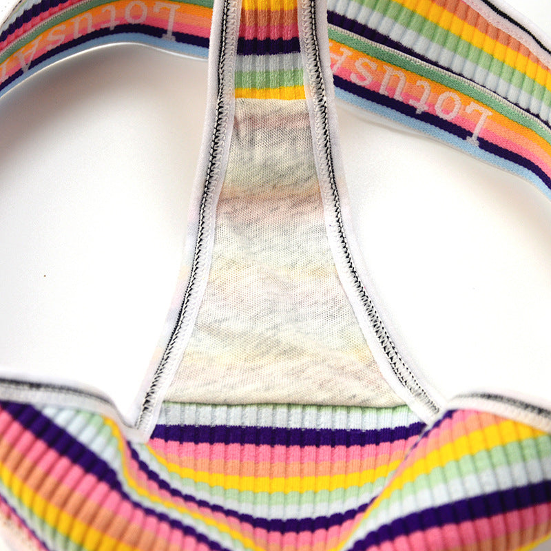 Sexy Striped Butt Lift Thong Panties