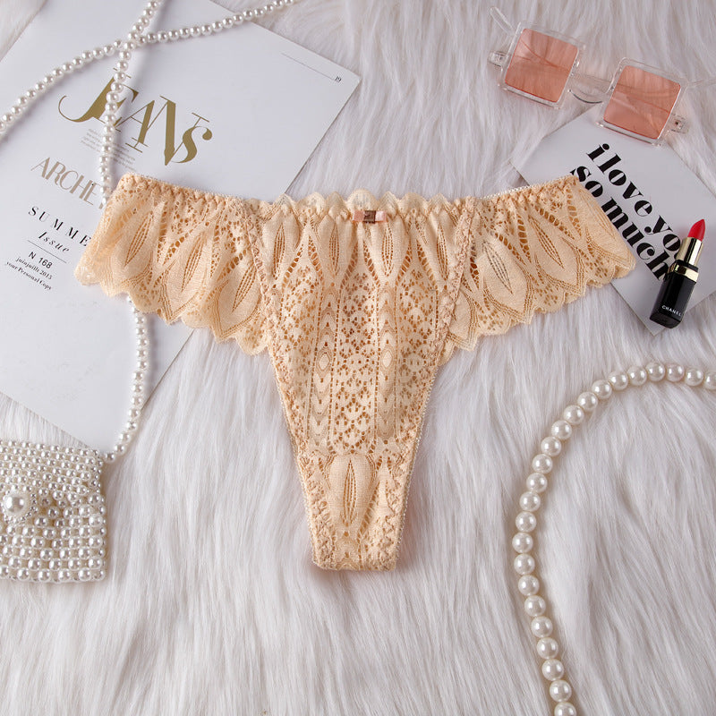 Sexy Lace Lace Low Waisted Thong Panties