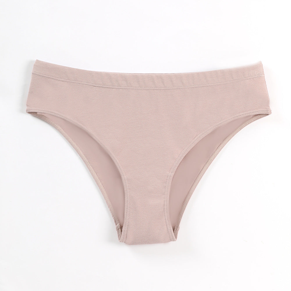 Mid Waist Hip Lift Cotton Breathable Comfort Panties