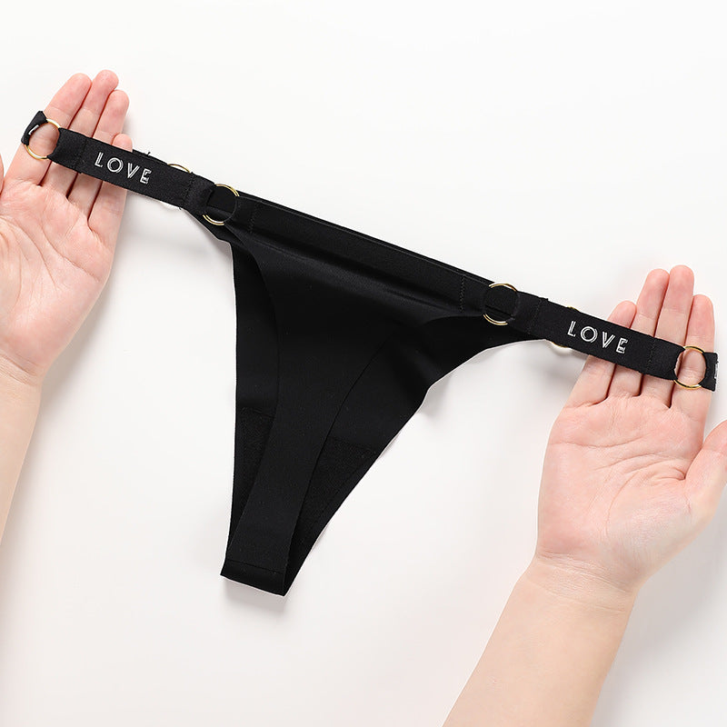 One Piece Sexy Seamless Cotton Crotch Panties Ice Thong