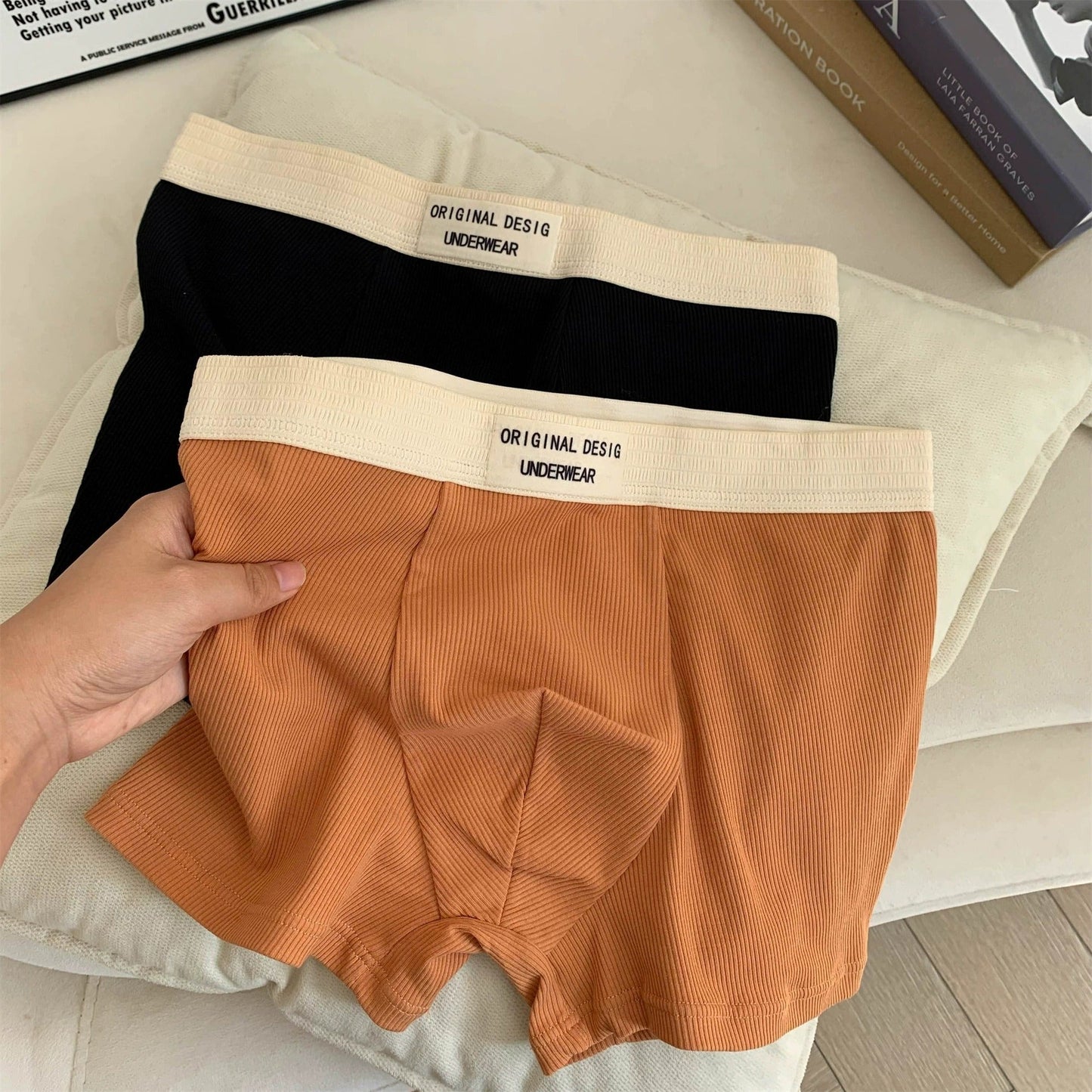 Men’s Ribbed Cotton Stylish Comfort for Everyday Wear Boxer Panties