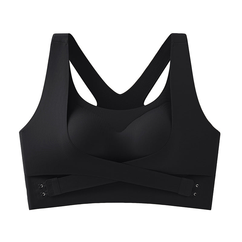 Gathering Full Cup Anti-Sagging Vest-Style Bra