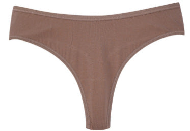 Invisible High Waist Breathable Crotchless Cotton High Split Panties