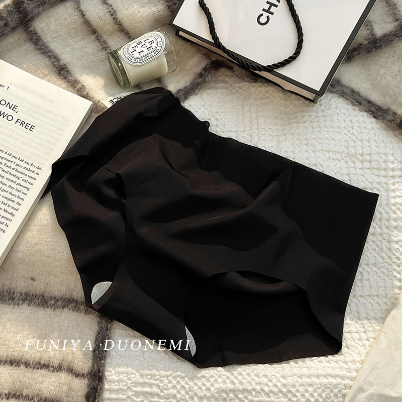 Nude Mask Ice Silk Sheer Thin Seamless One Piece Panties
