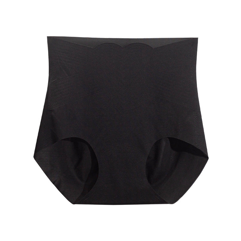 Mulberry Silk Crotch Ice Silk High Waisted Panties Tummy Lifting Triangle Pants