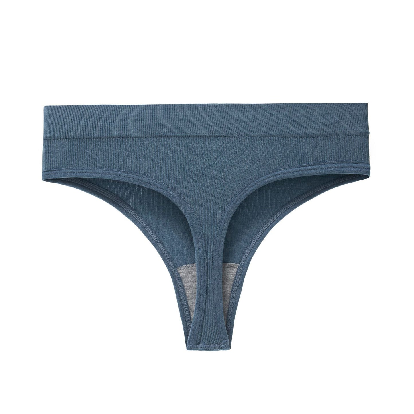 Yoga Seamless Threaded Mid-Low Waist Sexy Cotton Gear Sports Triangle Inner T Panties