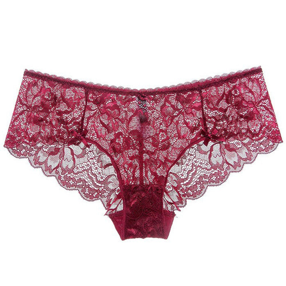 Sexy Lace Panties Ultra Thin Temptation Hip Wrap Low Waisted Triangle Pants