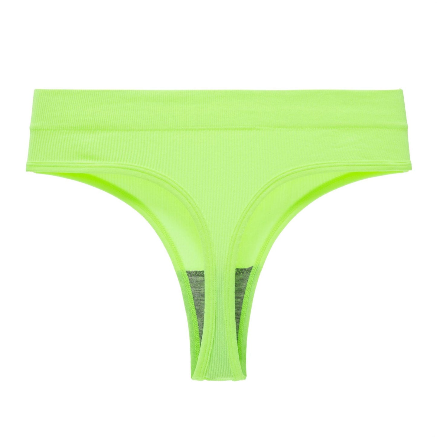 Yoga Seamless Threaded Mid-Low Waist Sexy Cotton Gear Sports Triangle Inner T Panties