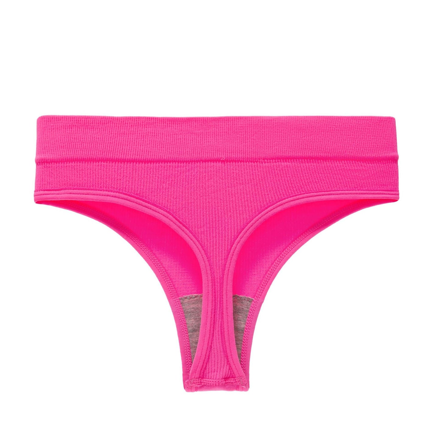 Yoga Seamless Threaded Mid-Low Waist Sexy Cotton Gear Sports Triangle Inner T Panties