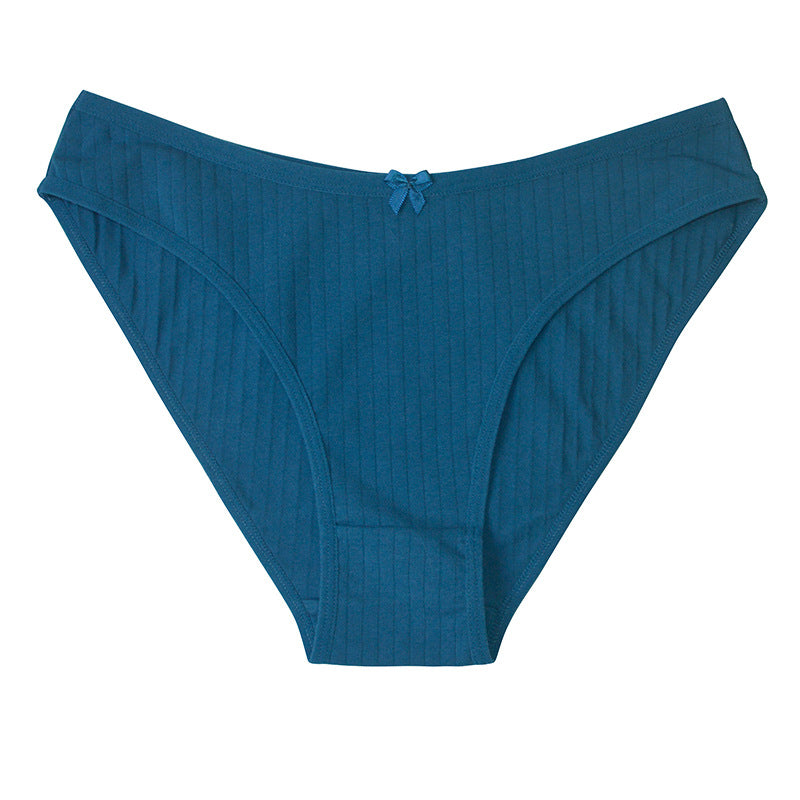 Knitted Breathable  Comfortable Cotton Low-rise Panties