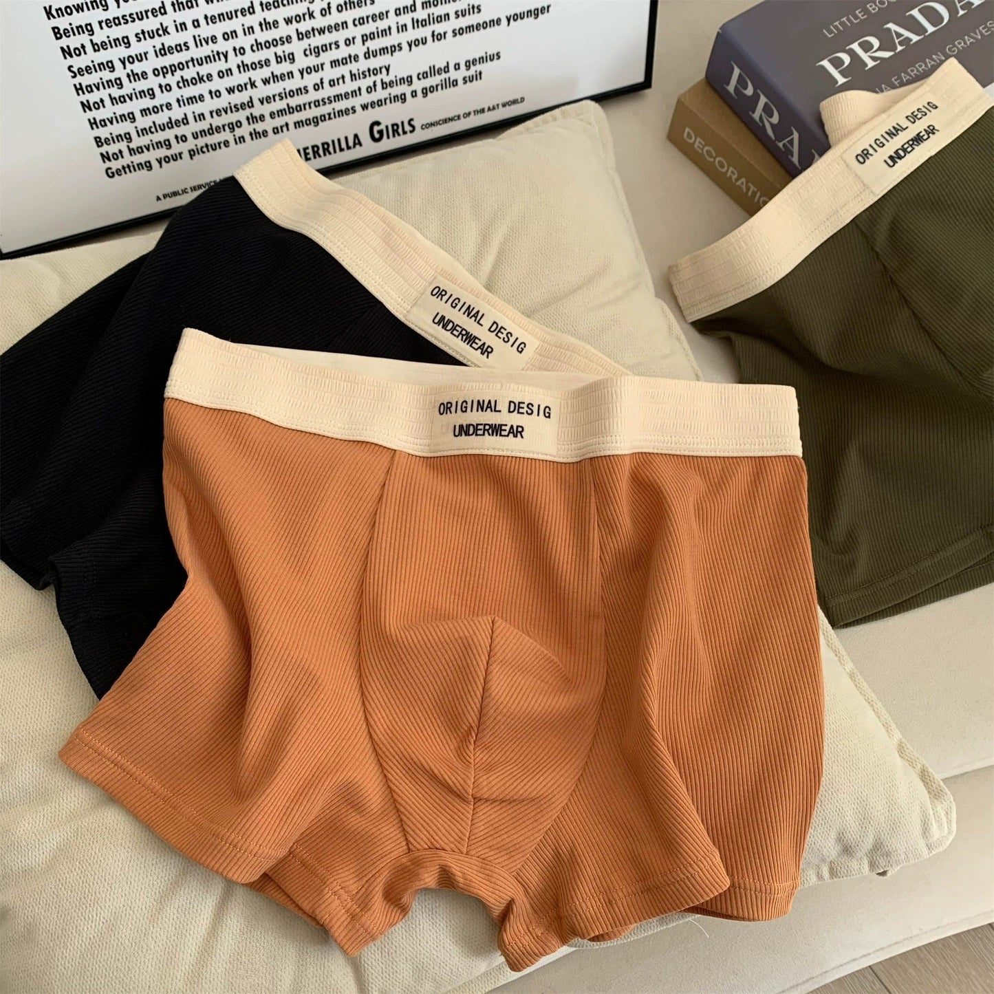 Men’s Ribbed Cotton Stylish Comfort for Everyday Wear Boxer Panties