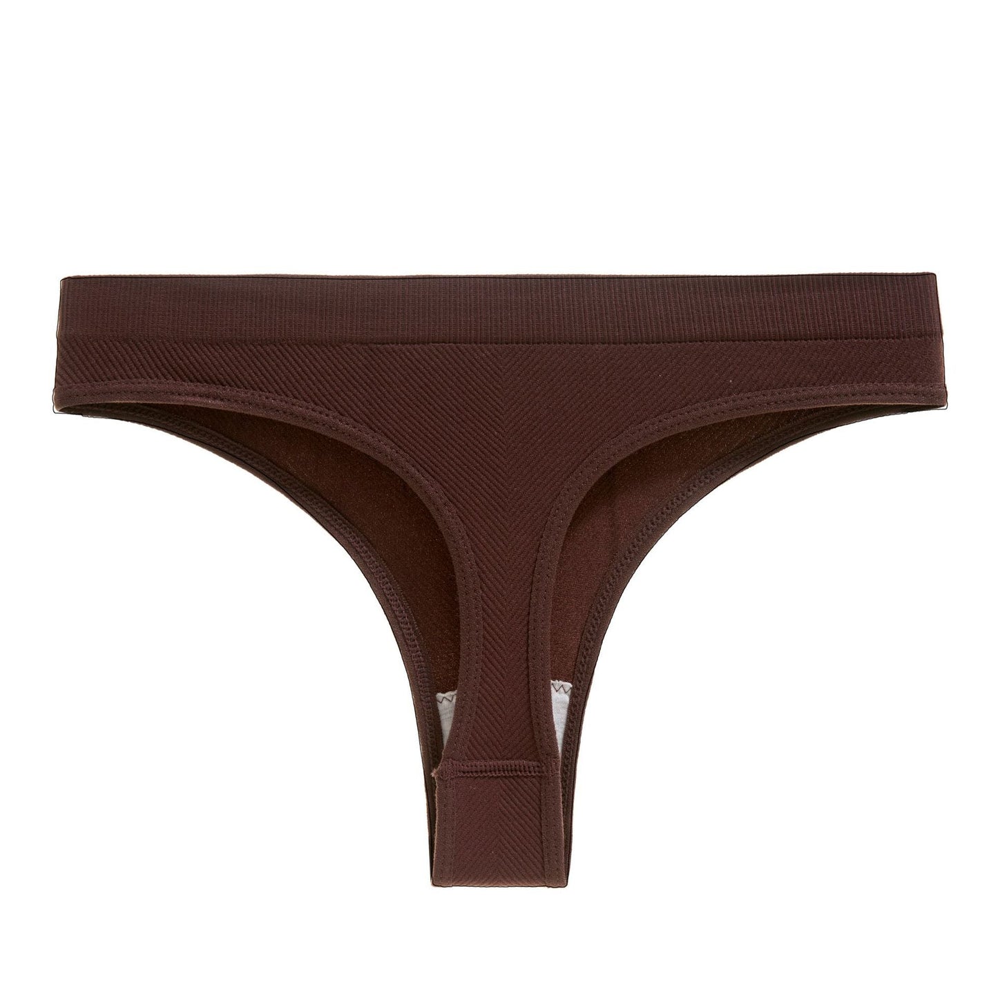 Plus Size Sexy Panties Sports Thong Threaded Solid Color Panties