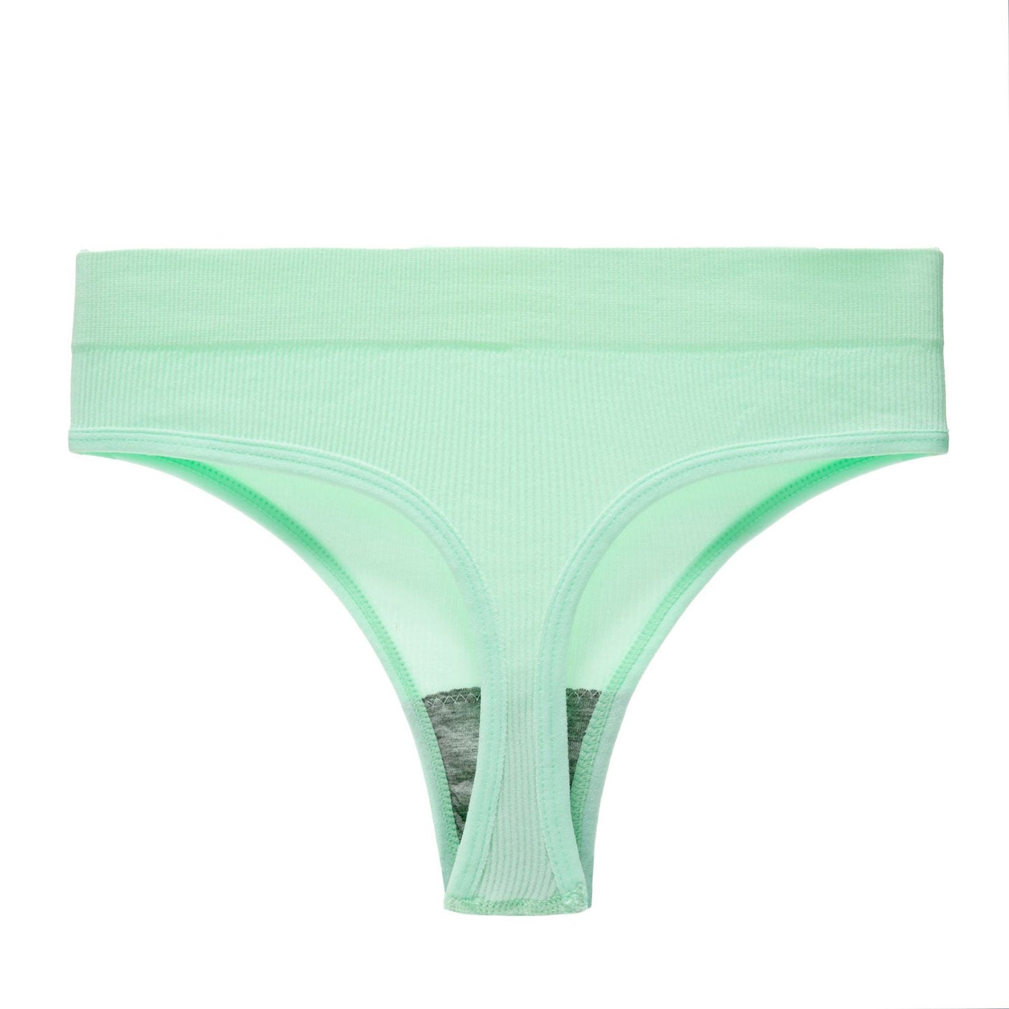 Yoga Seamless Threaded Mid-Low Waist Sexy Cotton Gear Sports Triangle Inner T Panties