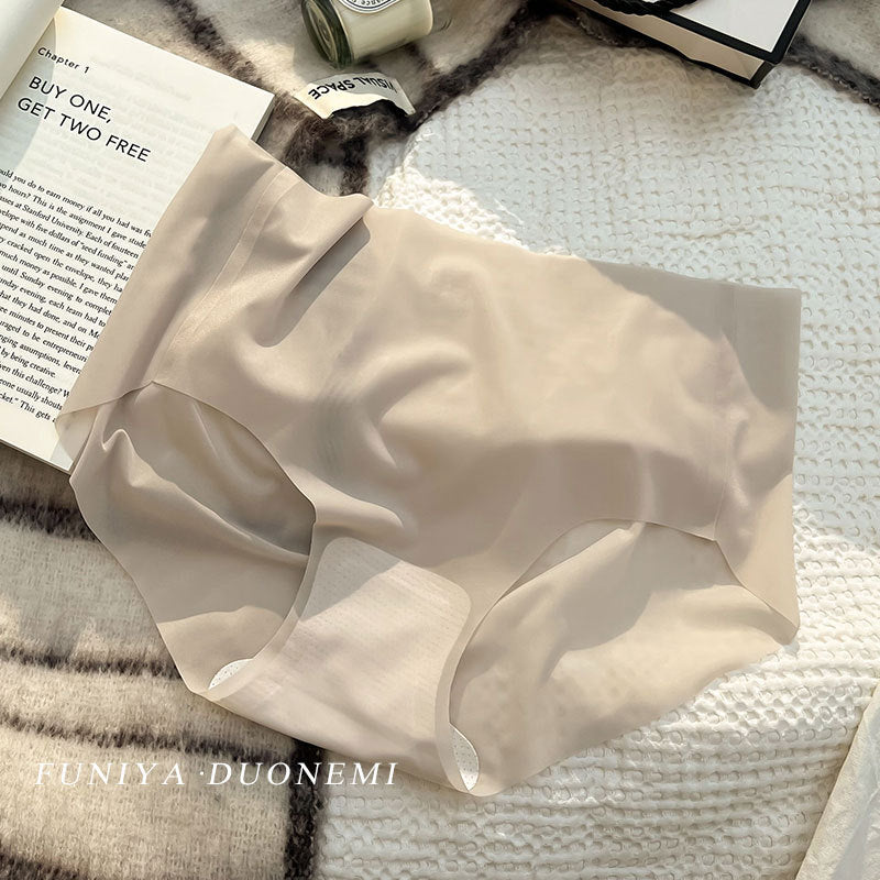 Nude Mask Ice Silk Sheer Thin Seamless One Piece Panties