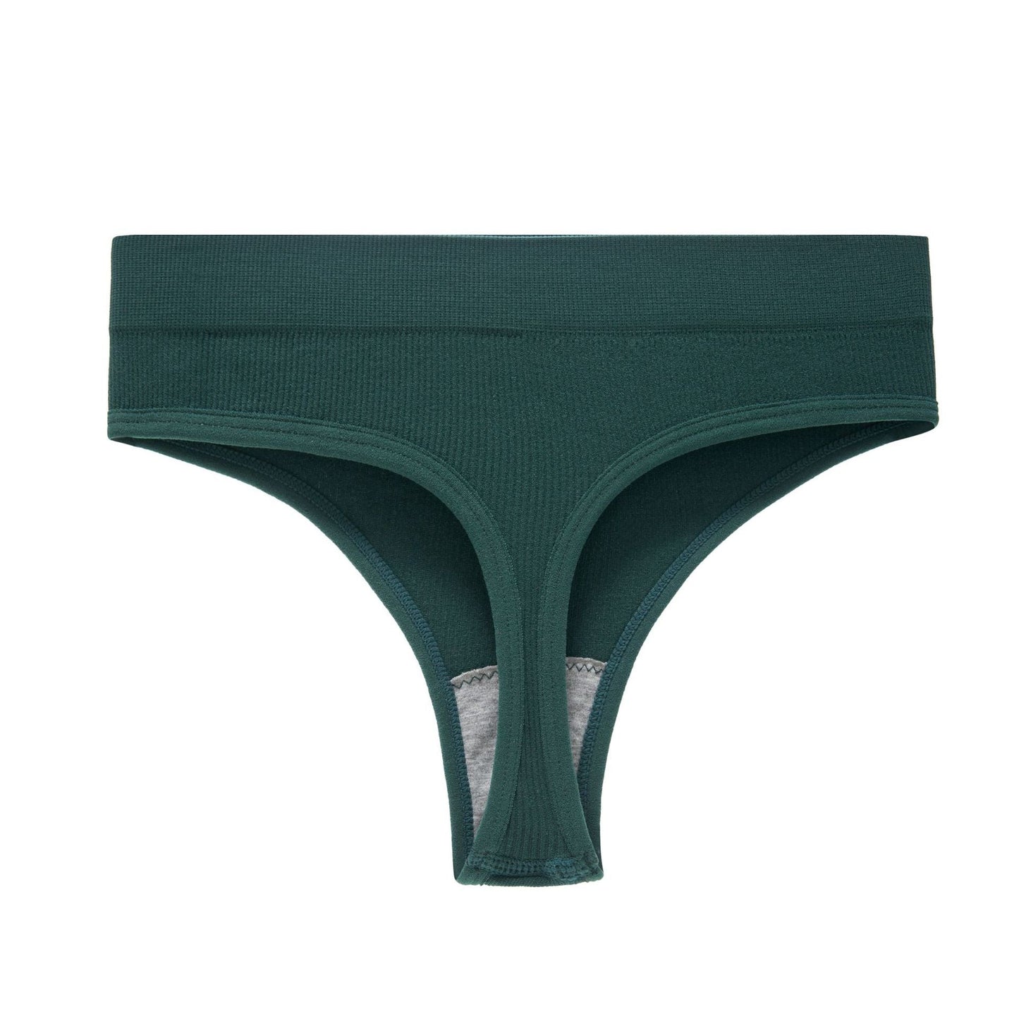 Yoga Seamless Threaded Mid-Low Waist Sexy Cotton Gear Sports Triangle Inner T Panties