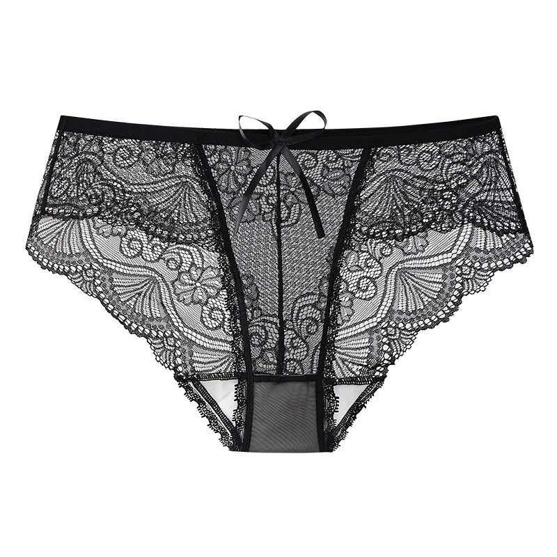 Sexy Lace Mid-rise Mesh Panties