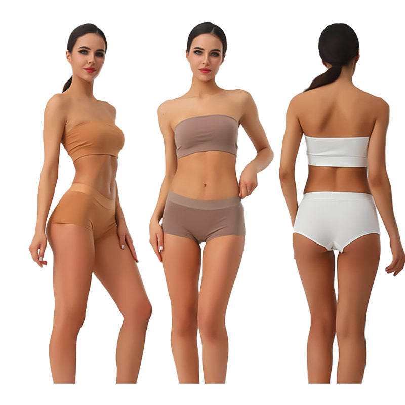 Midriff Sexy Breathable Traceless Anti-Glare Cotton  Panties