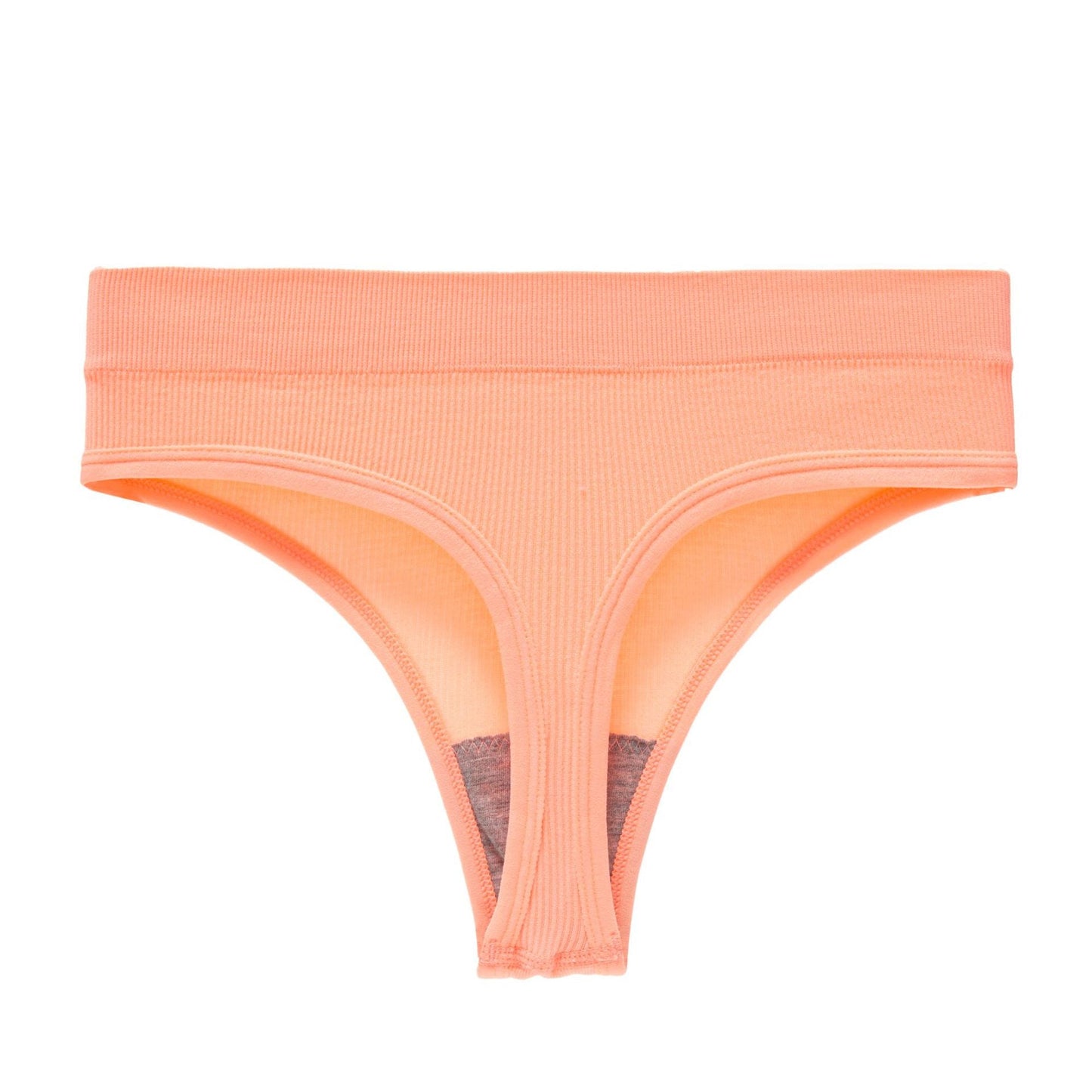 Yoga Seamless Threaded Mid-Low Waist Sexy Cotton Gear Sports Triangle Inner T Panties