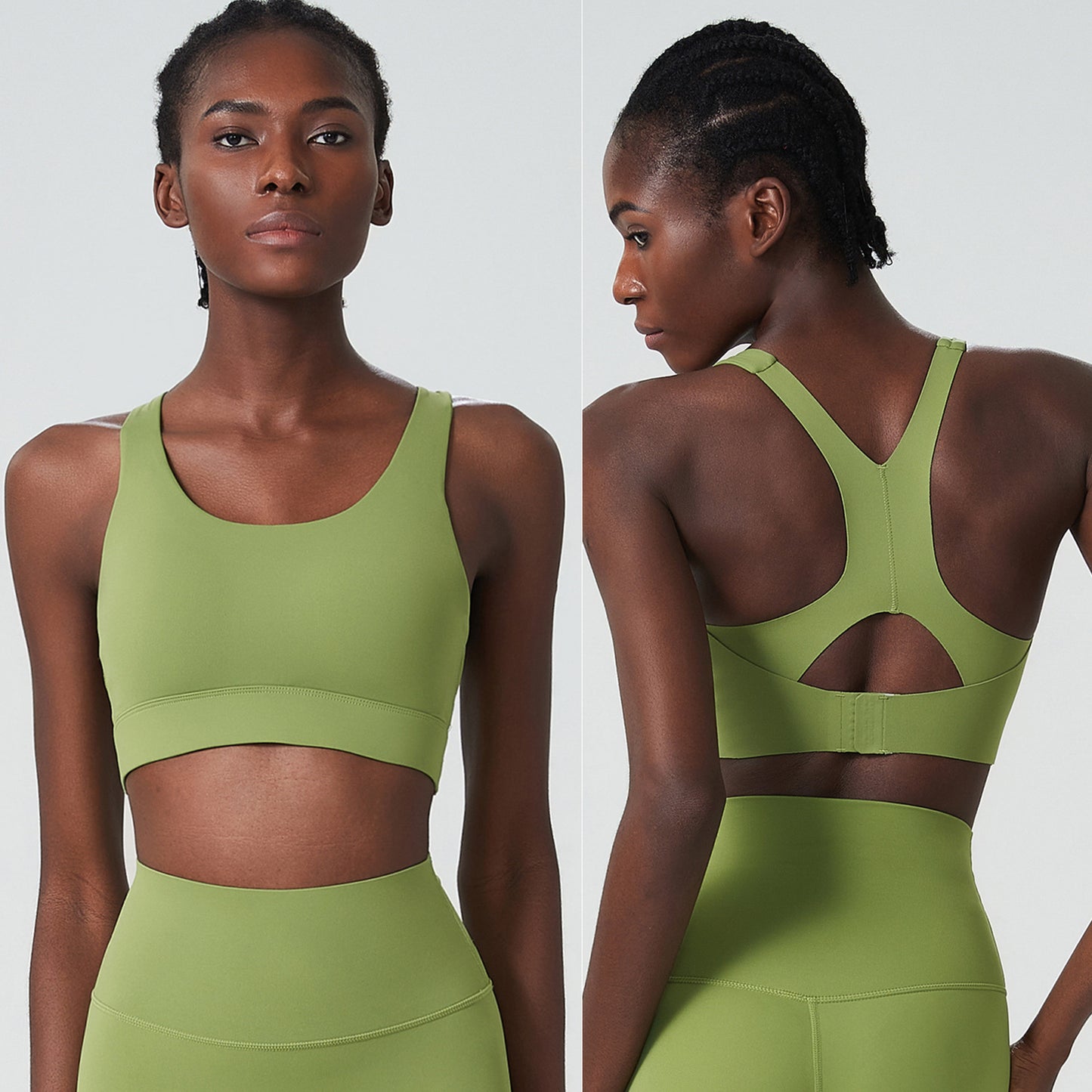 One Piece Bra Yoga Fitness Breathing Cup Sports Bra