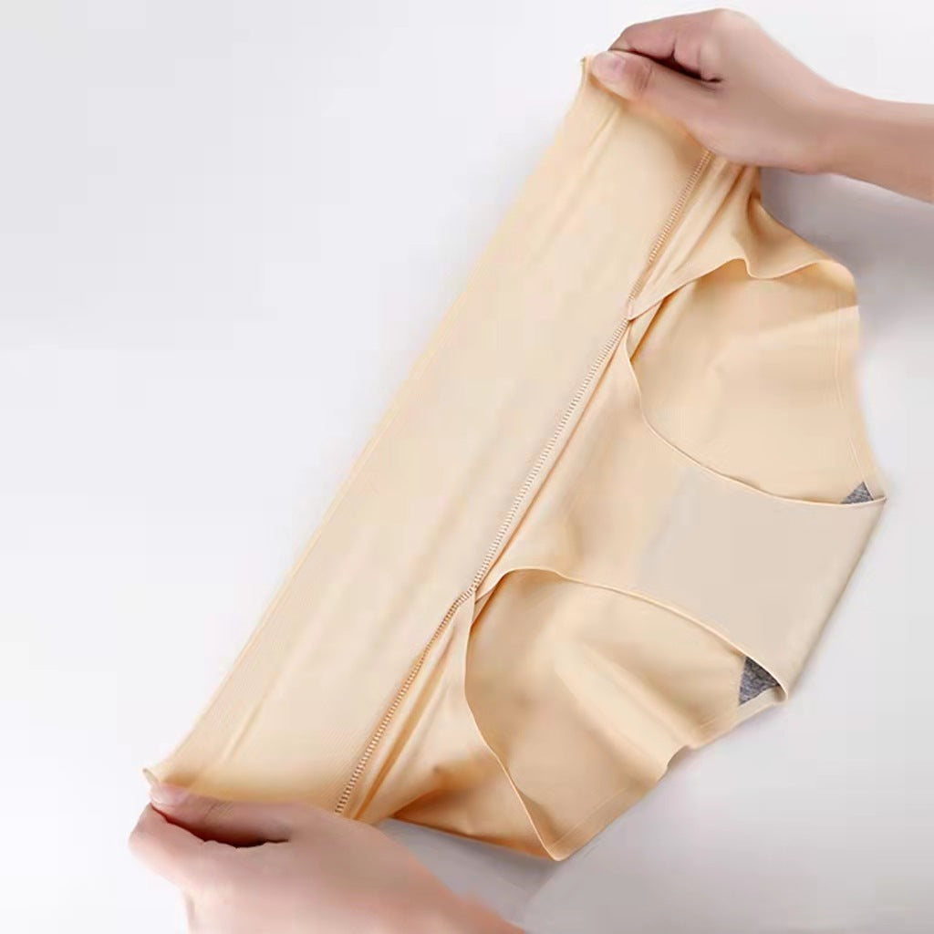 High-Waist Ice Silk Seamless & Breathable for All Seasons Panties
