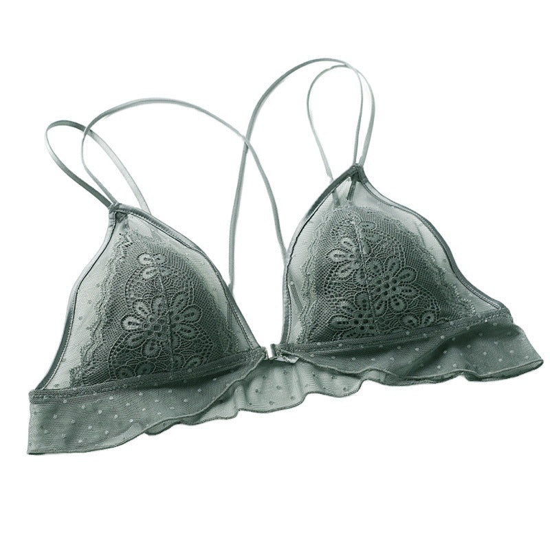 Comfortable and Minimizing French Ultra-thin Bra Set