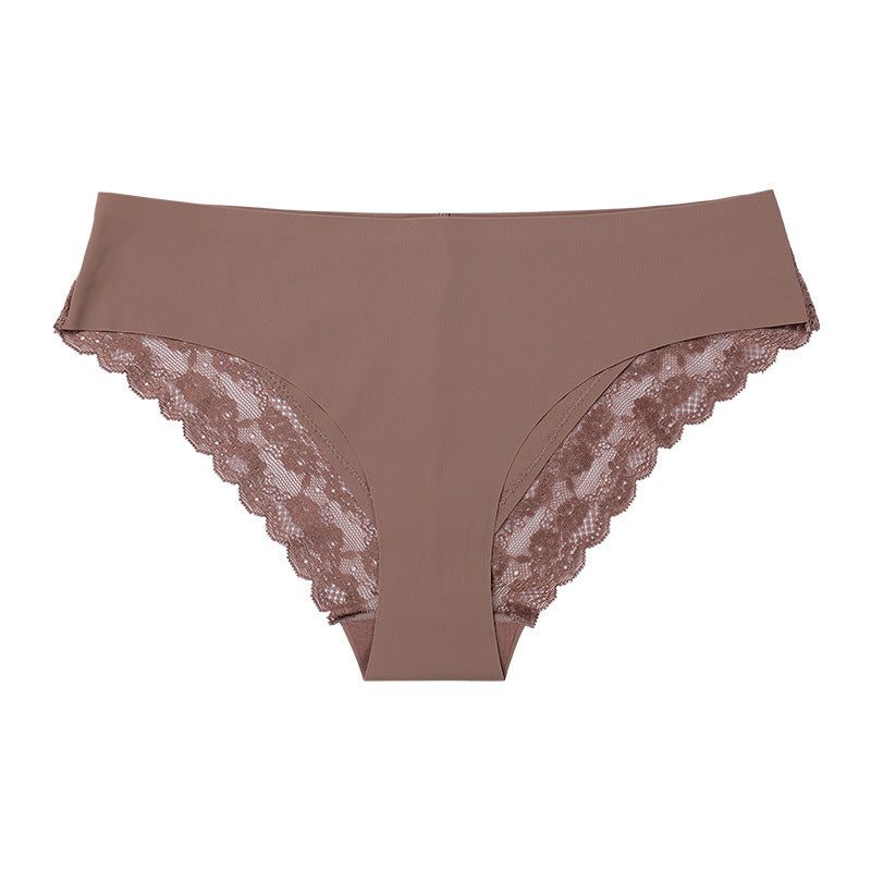 Sexy Lace Edge Low Rise Triangle Panties