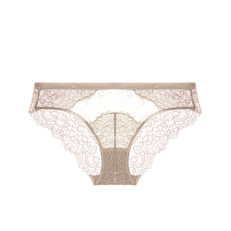 French Thin Lace Hollowed Out Midriff Panties