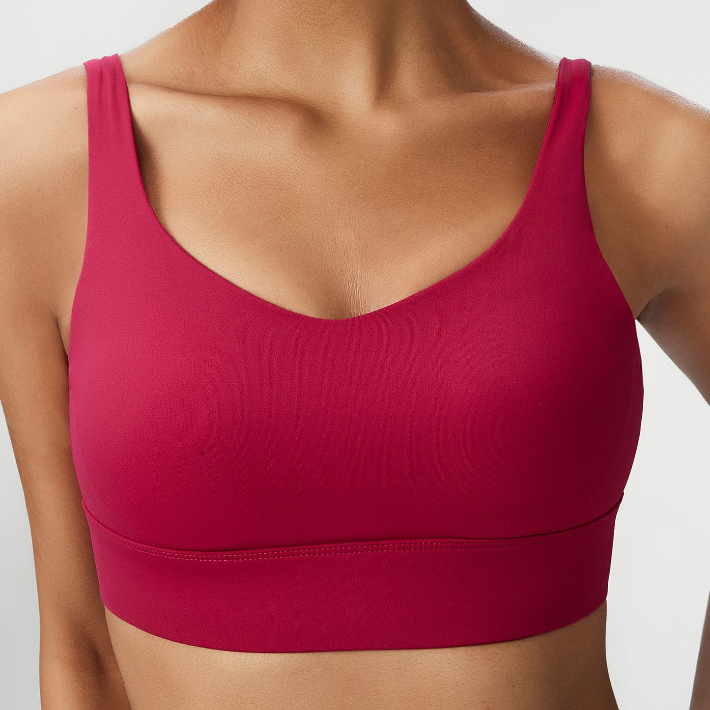 One-piece Yoga Bra Fixed Cups  Sports Underwear Tank Top